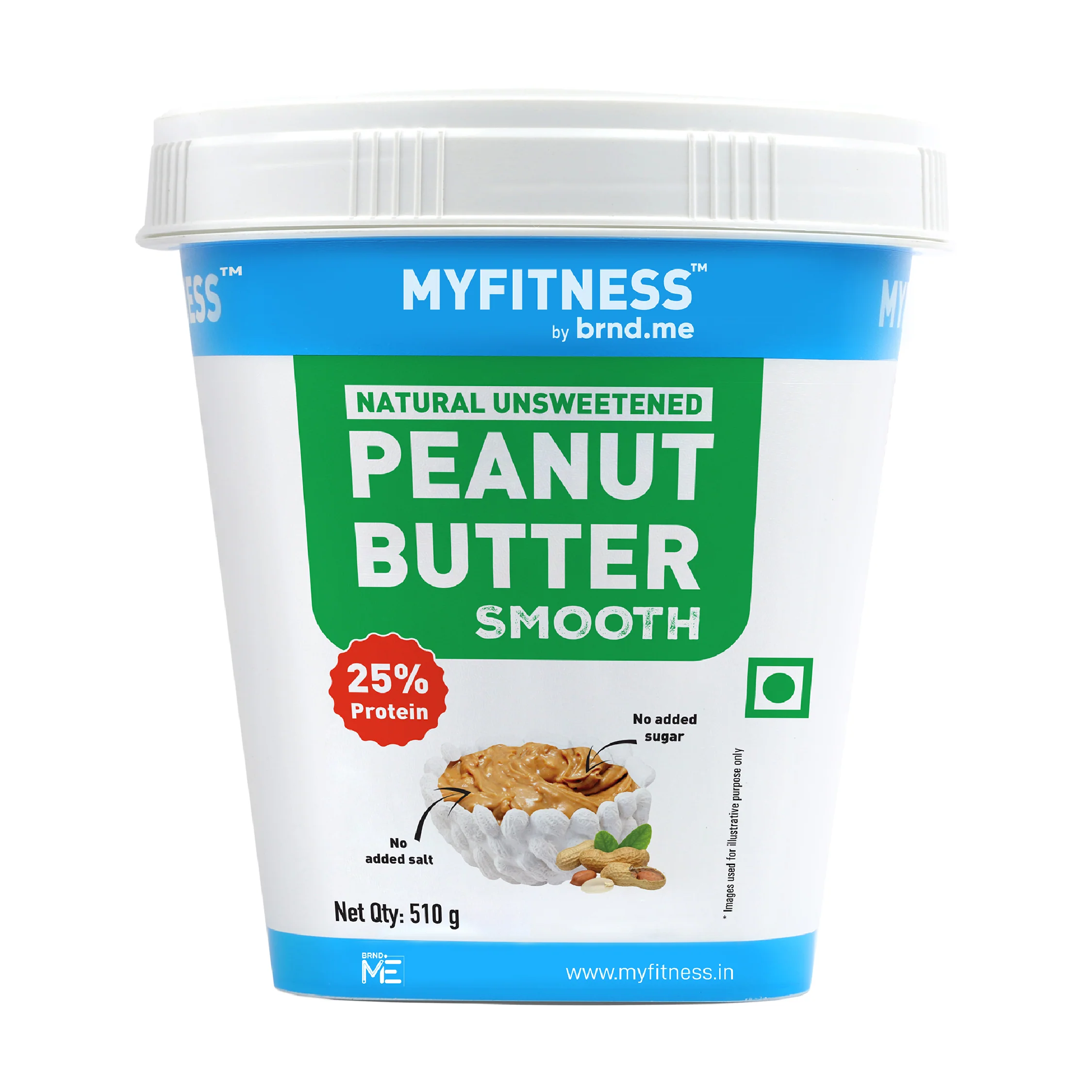 MyFitness Peanut Butter - Natural Unsweetened | 25% Protein | Smooth | Zero Sugar Peanut Butter Spread - Image 8