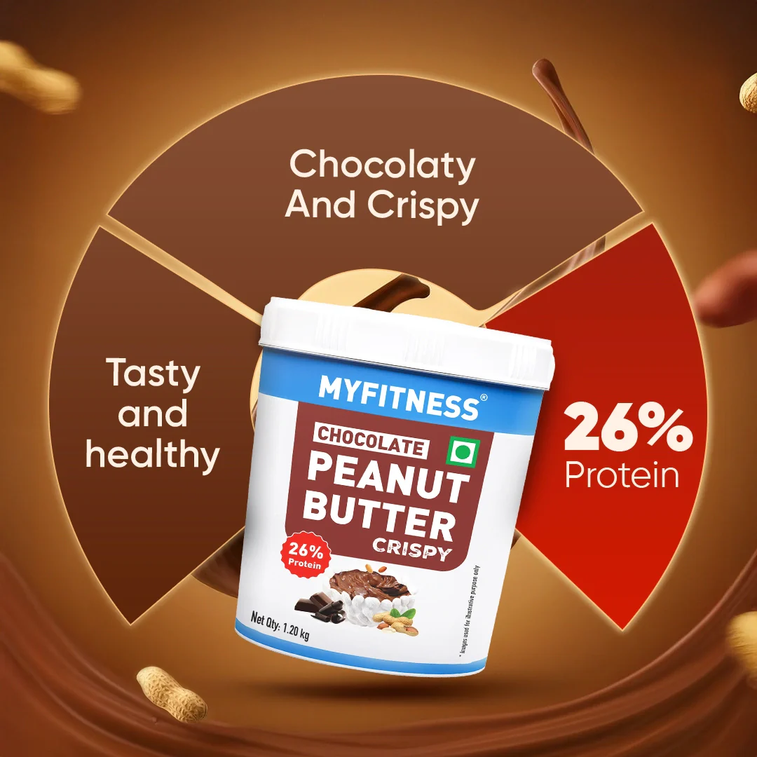 MyFitness Peanut Butter - Chocolate | 26% Protein | Crispy | Chocolate Peanut Butter Spread - Image 6