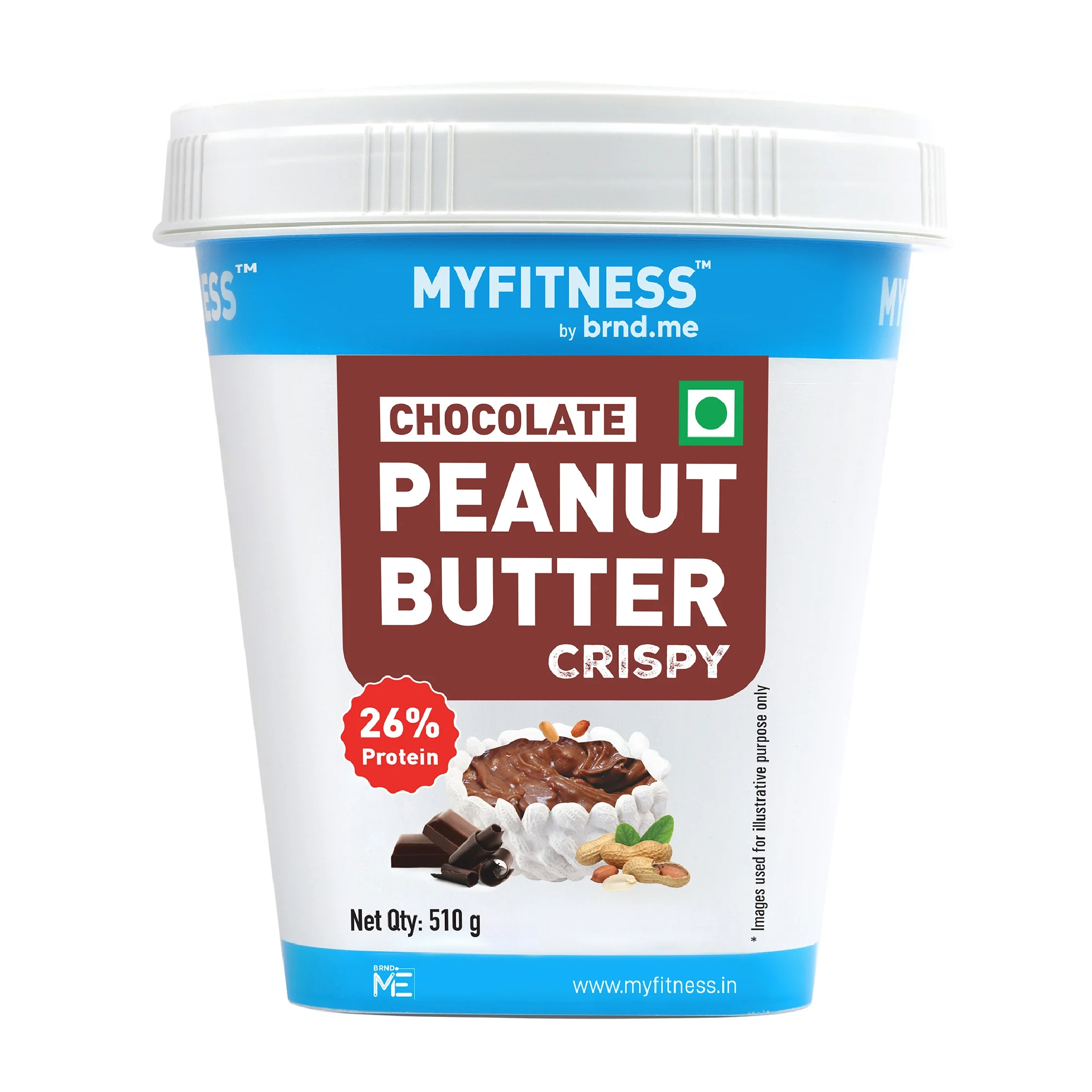 MyFitness Peanut Butter - Chocolate | 26% Protein | Crispy | Chocolate Peanut Butter Spread - Image 7