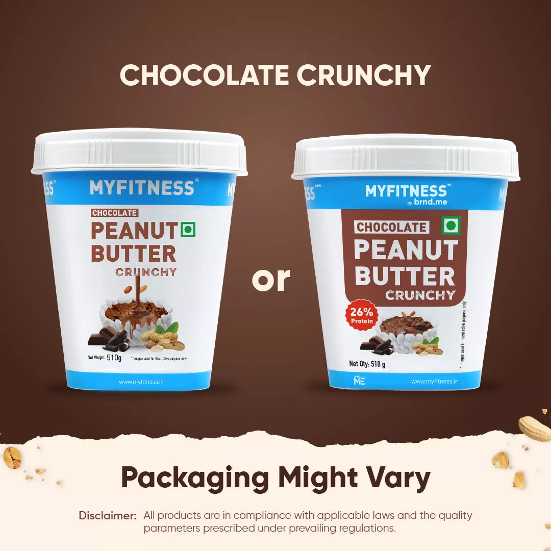 MyFitness Peanut Butter - Chocolate | 26% Protein | Crunchy | Chocolate Peanut Butter Spread - Image 8