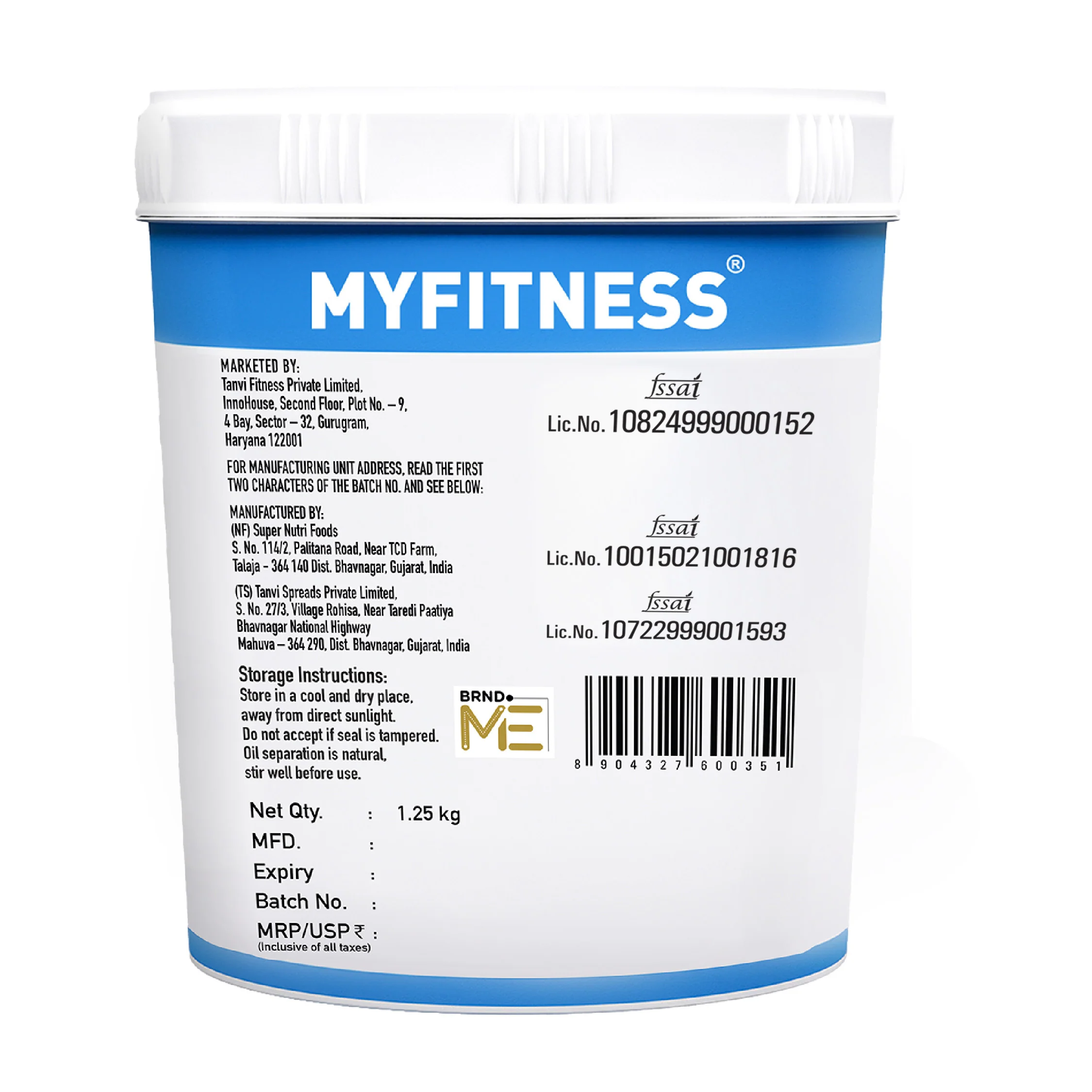 MyFitness Peanut Butter - Chocolate | 28% Protein | Smooth | Chocolate Peanut Butter Spread - Image 16