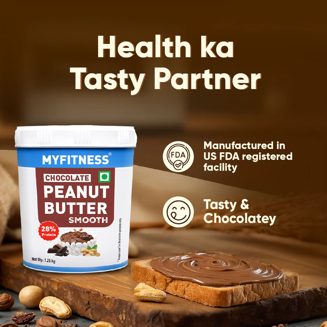 MyFitness Peanut Butter - Chocolate | 28% Protein | Smooth | Chocolate Peanut Butter Spread - Image 3
