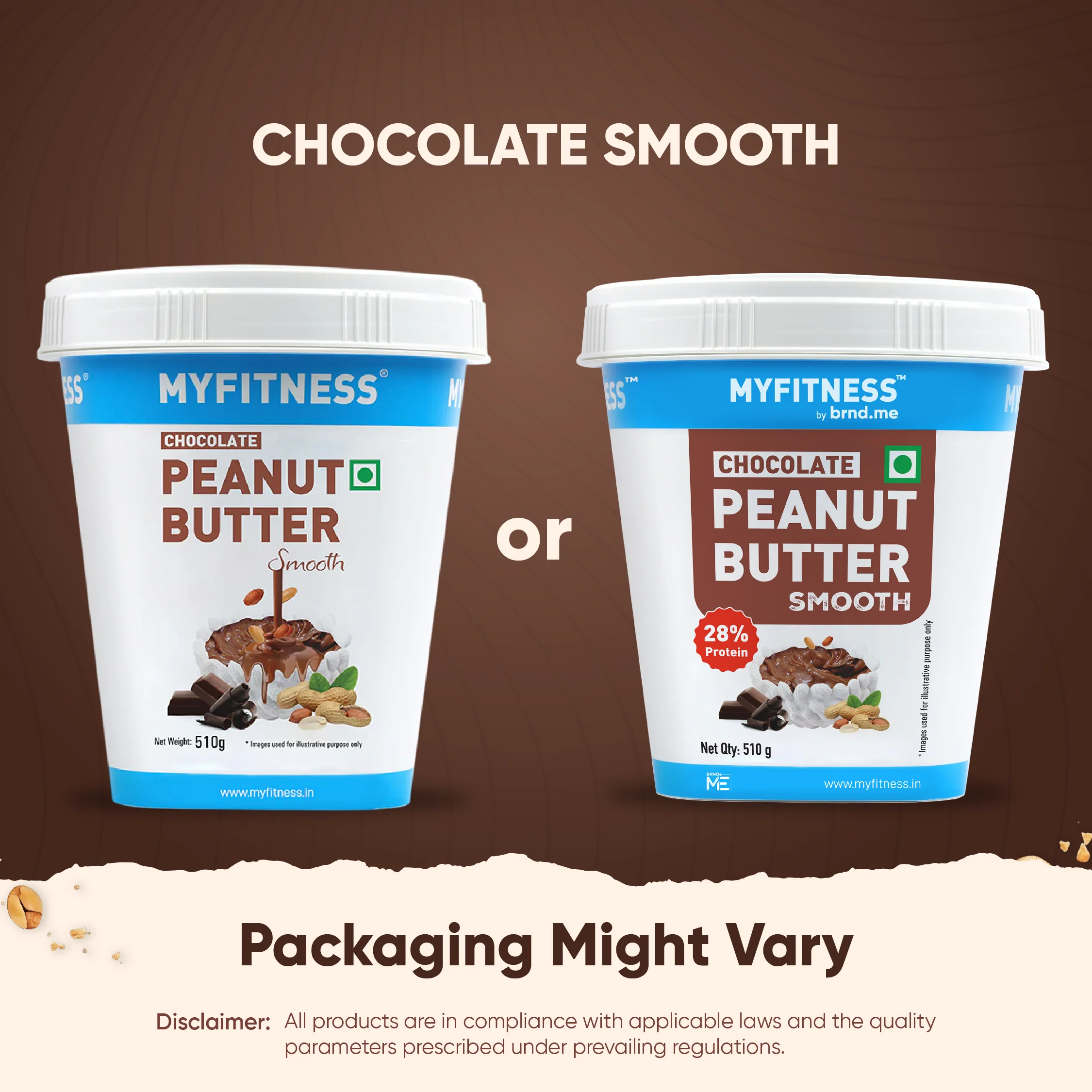 MyFitness Peanut Butter - Chocolate | 28% Protein | Smooth | Chocolate Peanut Butter Spread - Image 8