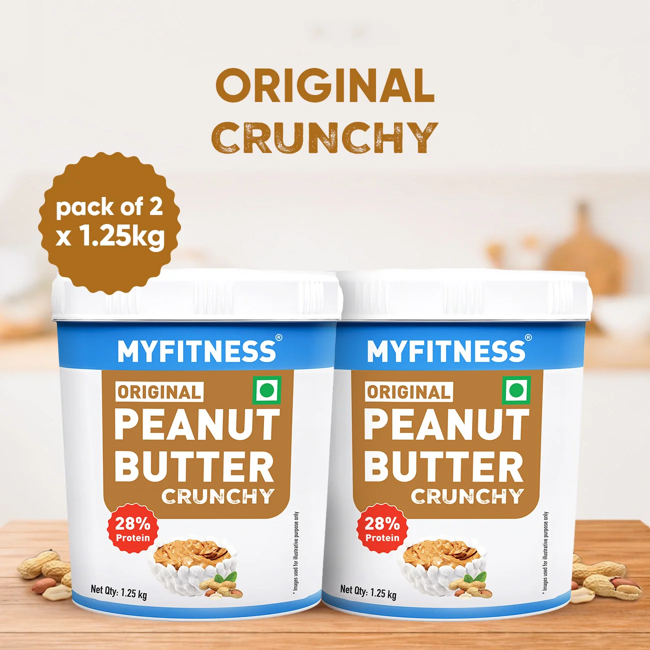 MyFitness Peanut Butter - Original | 28% Protein | Crunchy | Classic Peanut Butter Spread - Image 11
