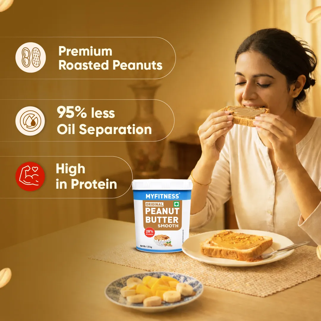 MyFitness Peanut Butter - Original | 28% Protein | Smooth | Classic Peanut Butter Spread - Image 3