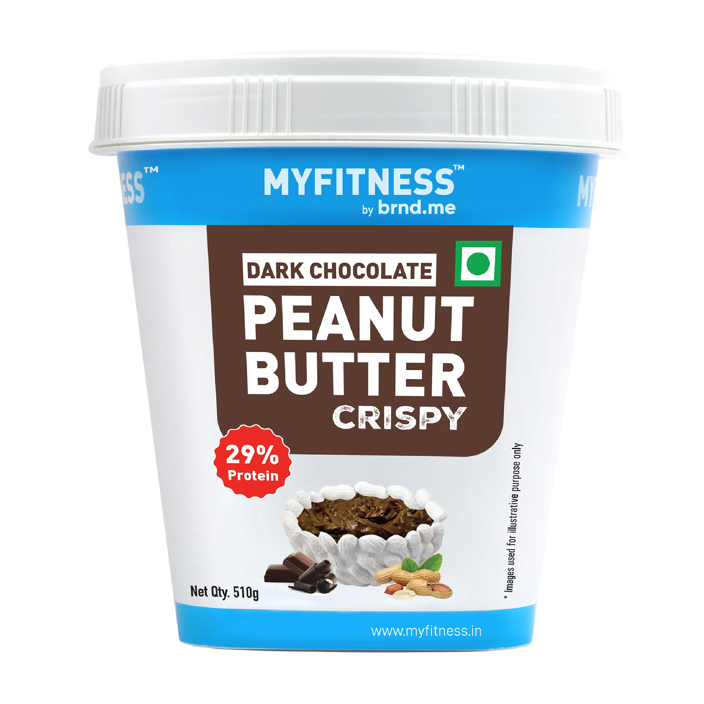 MyFitness Peanut Butter - Dark Chocolate | 29% Protein | Crispy | Rich Chocolate Peanut Butter Spread - Image 8